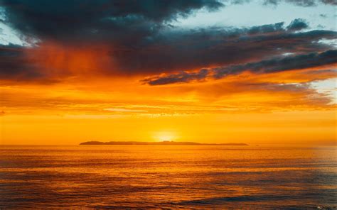 Ocean Sunset View 2K wallpaper download