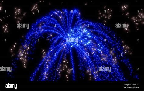 Fireworks display in night sky background Stock Photo - Alamy