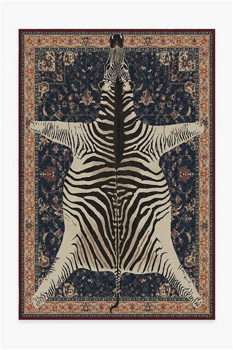 Iris Apfel On Safari Sapphire Rug - Machine Washable Rugs By Ruggable ...