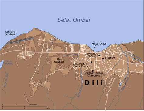 Map of Dili City Center • Mapsof.net