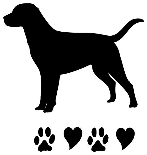 Black Lab Silhouette at GetDrawings | Free download