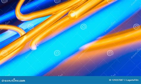 Blue and Yellow Neon Glass Tube Lights Stock Illustration - Illustration of lamp, lights: 129257087