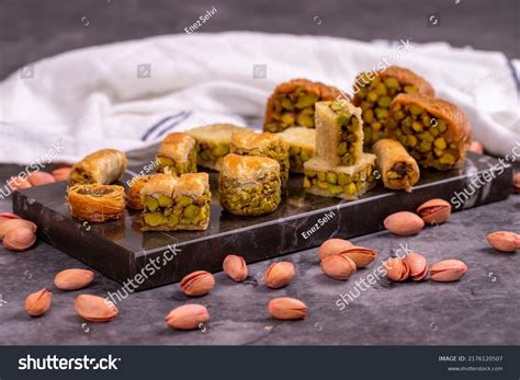 Varieties Pistachio Baklava Varieties Baklava On Stock Photo 2176120507 ...