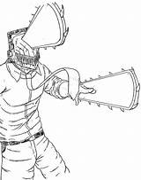 Anime Chainsaw Man Coloring Page  Free Printable Pages For Kids sketch template