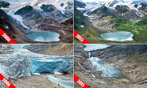 Timelapse images reveal Earth's receding glaciers | Daily Mail Online