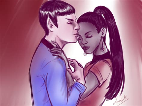 Spock and Uhura - Spock & Uhura Fan Art (26343339) - Fanpop