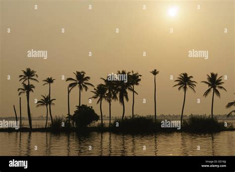 Kerala, India - Pamba River sunset Stock Photo - Alamy