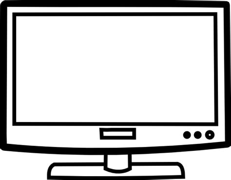 Television Outline Clip Art at Clker.com - vector clip art online ...