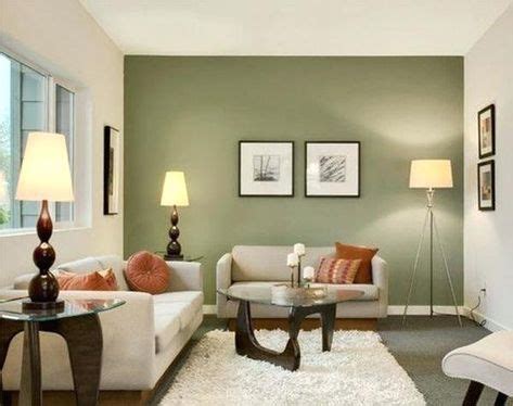 olive green paint colors - Google Search in 2019 | Accent walls in living room, Living room ...