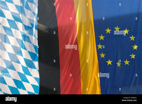 Flag Bavaria Germany Europe Stock Photo - Alamy