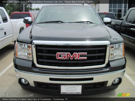 2010 GMC Sierra 1500 SLE Texas Edition Extended Cab 4x4 in Carbon Black Metallic Photo No ...