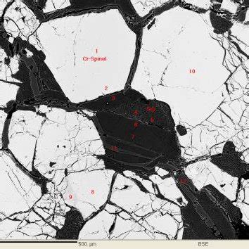 Figure1: Euhedral crystals of Cr-spinel showing cumulous texture and... | Download Scientific ...