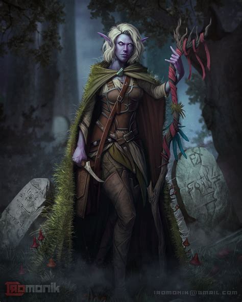 [Art] Drow druid Character Art : r/DungeonsAndDragons