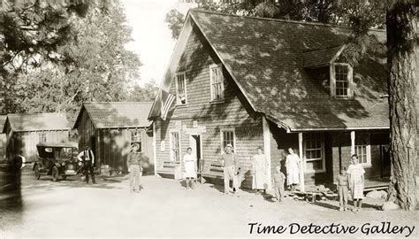 Amador County, California. 1920s View of Ham's Station. This is a 6" x 10.5" photo printed on 8 ...