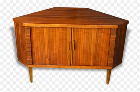 Scandinavian Design Corner Cabinet In Walnut Vintage - Cupboard, HD Png ...