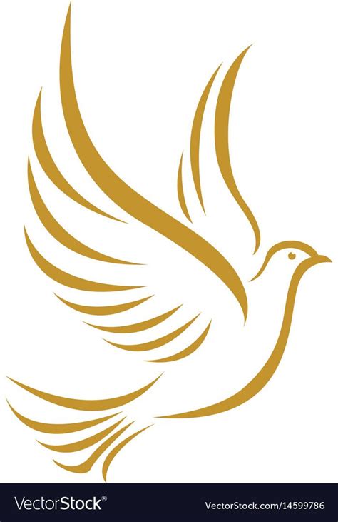 Bird wing Dove Logo Template vector illustration. Download a Free Preview or High Quality Adobe ...