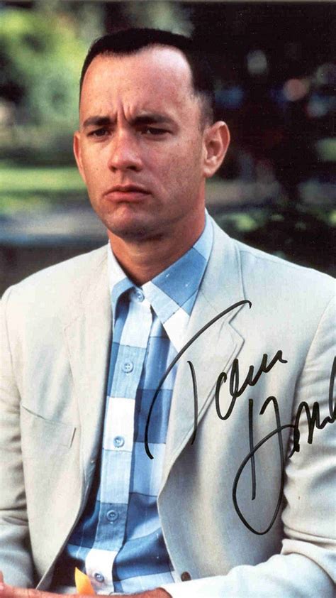 Download Tom Hanks Forrest Gump Signed Photograph Wallpaper | Wallpapers.com