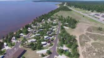 Manistique Michigan, New lakeshore campground - YouTube