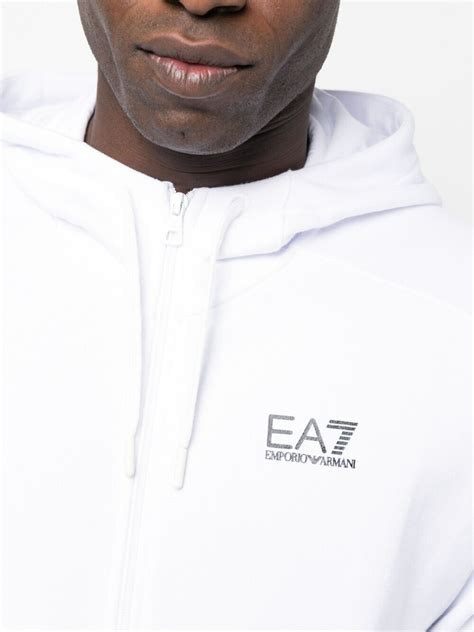 EA7 - Logo Cotton Blend Hoodie EA7