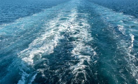 Waves Left by the Wake of Cruise Ship at Sea Stock Image - Image of travel, lifestyle: 135534999