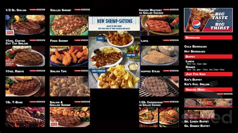 Bonanza menus in New Columbia, Pennsylvania, United States