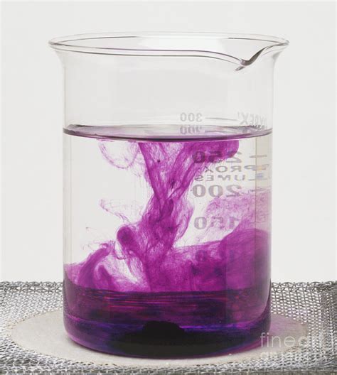 Potassium Manganate Dissolving Photograph by Andy Crawford / Dorling Kindersley