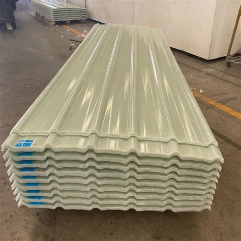 Color Coated Corrugated Fiberglass Roofing Sheet, Size: 10ft X 3.5, Thickness Of Sheet: 3mm at ...