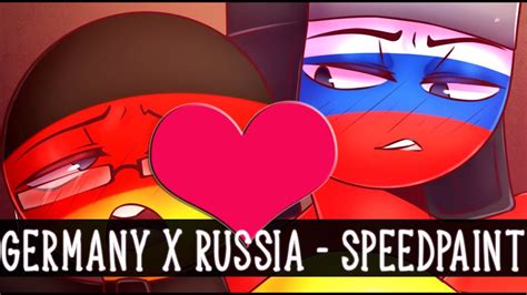 Germany x Russia / Alemania x Rusia - country humans ( speedpaint )