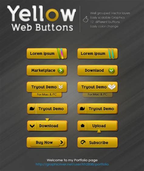 80 Prefect Free PSD Web Buttons