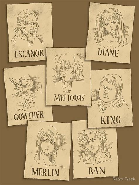 Seven Deadly Wanted Poster by Retro-Freak | Nanatsu no taizai ...