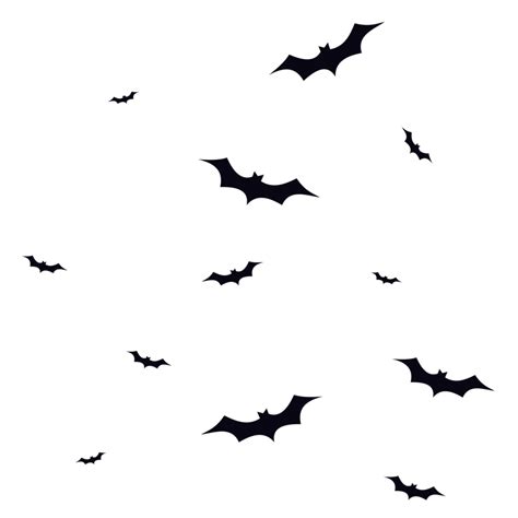 black flying bat halloween clipart 13353373 PNG