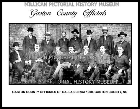 Gaston County Officials of Dallas circa 1900, Gaston County, NC – Millican Pictorial History Museum