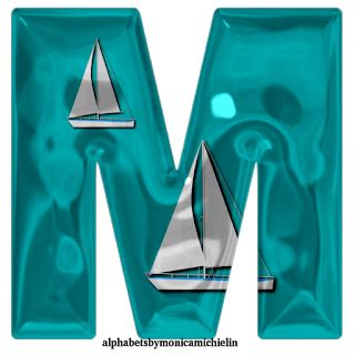 Monica Michielin Alphabets: BLUE WATER SEA ALPHABET LUMPY LETTERS 'TWO WHITE BOATS', NUMBERS PNG ...