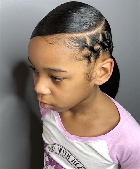 So creative and cute💕Love this sleek ponytail by @thee_sandramarie 👌🏾 ...