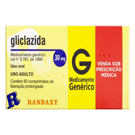 GLICLAZIDA 30MG RANBAXY CAIXA 60 COMPRIMIDOS - GTIN/EAN/UPC ...