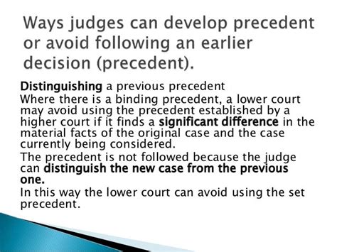 Precedent as a source of Law