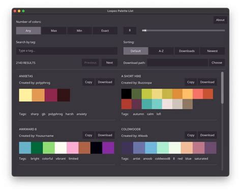 I've just released Lospec Palette List v1.3.0 - Browse through thousands of awesome Lospec ...