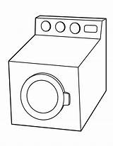 Washer And Dryer Pages Coloring sketch template