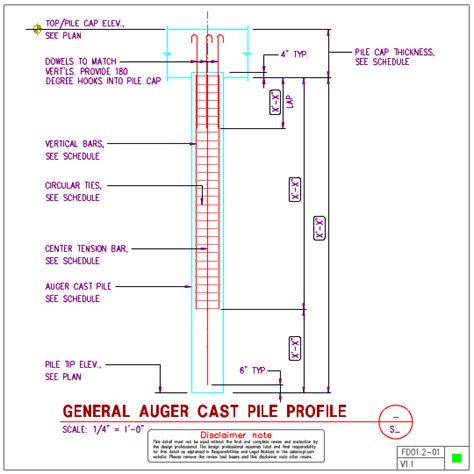 FD01.2 - Auger Cast Piles | AxiomCpl: Central Professional Library