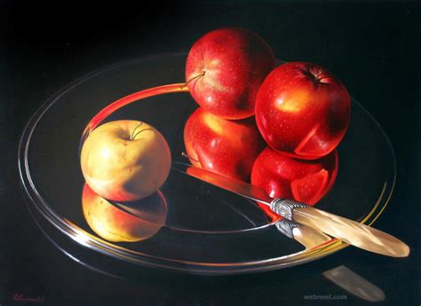 25 Mind Blowing Still Life Oil Paintings by Philip Gerrard - Flowers and Fruits