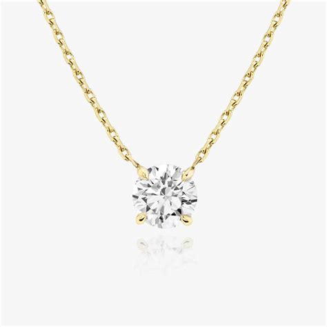 Solitaire Diamond Necklace | Sustainably created diamonds | VRAI