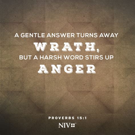 NIV Verse of the Day: Proverbs 15:1