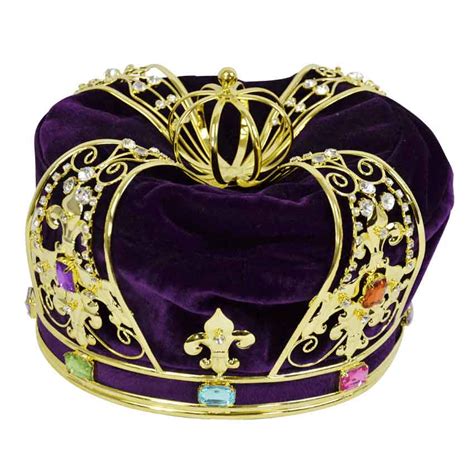 Royal Kings Crown - Purple Velvet - 11448PUR - Medieval Collectibles