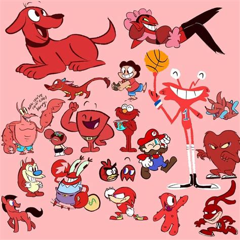 Red Cartoon Network Characters