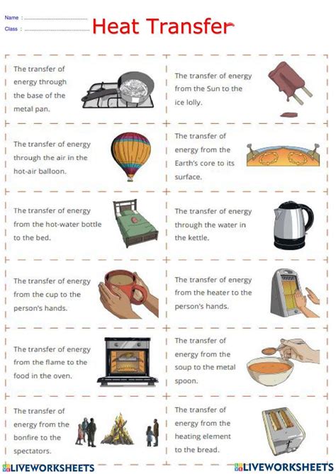 Heat Transfer 2214279 | DEWI_I | Live Worksheets