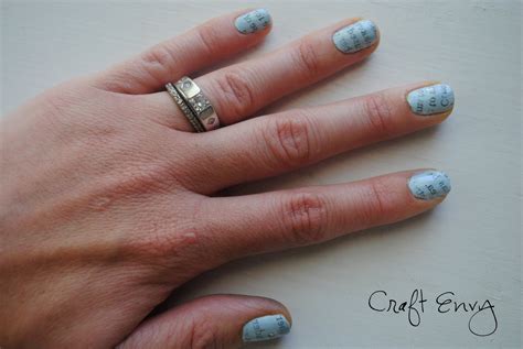 Craft Envy: Newspaper Nails