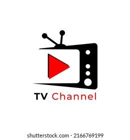 Tv Channel Logo Design Template Stock Vector (Royalty Free) 2166769199 ...