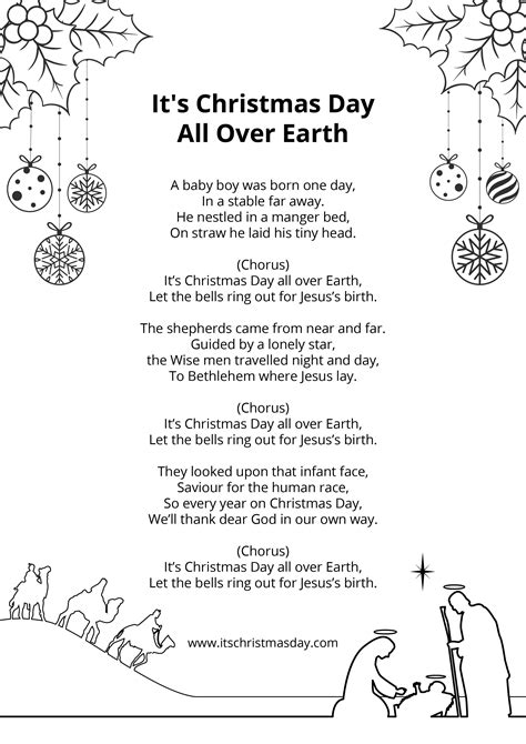 List Of Christmas Songs Printable