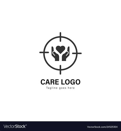 Care logo template design logo with modern Vector Image