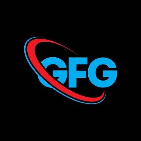 GFG logo. GFG letter. GFG letter logo design. Initials GFG logo linked with circle and uppercase ...